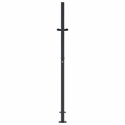 Garden Gate Anthracite 100x150 cm Steel Bamboo Design