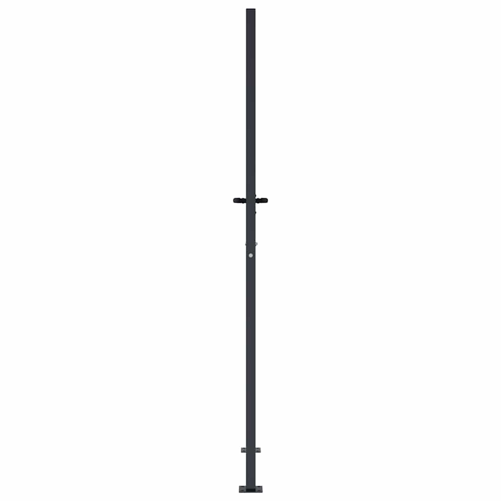 Garden Gate Anthracite 100x175 cm Steel Bamboo Design