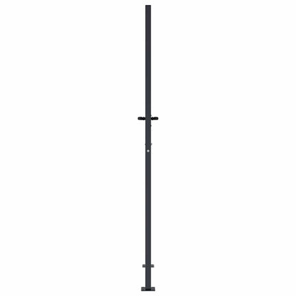 Garden Gate Anthracite 100x175 cm Steel Bamboo Design