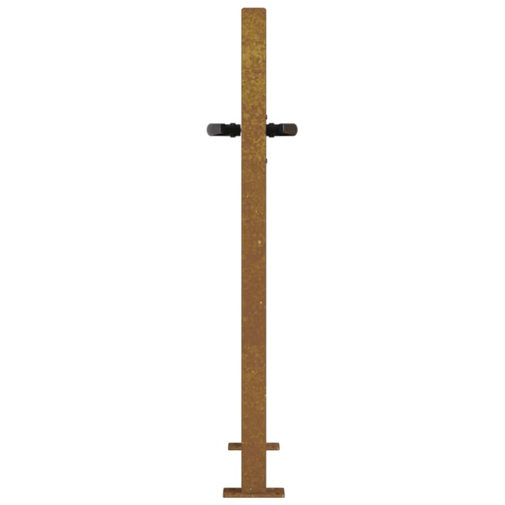 Garden Gate 100x75 cm Corten Steel Bamboo Design