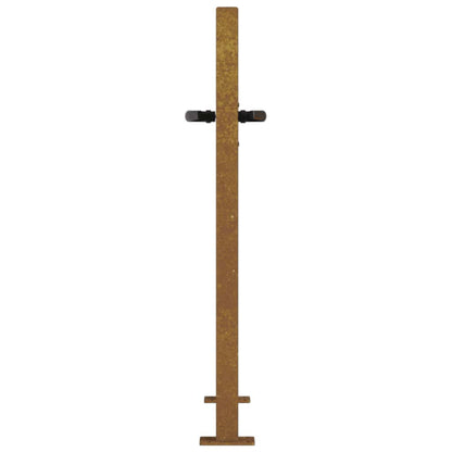 Garden Gate 100x75 cm Corten Steel Bamboo Design