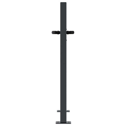 Garden Gate Anthracite 100x75 cm Steel Square Design