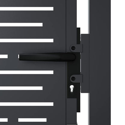 Garden Gate Anthracite 100x75 cm Steel Square Design
