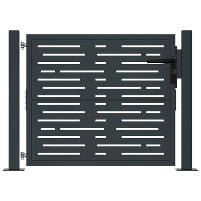 Garden Gate Anthracite 100x100 cm Steel Square Design