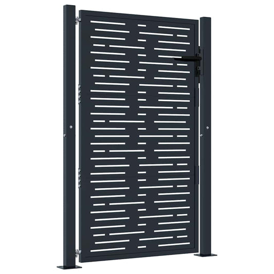 Garden Gate Anthracite 100x125 cm Steel Square Design