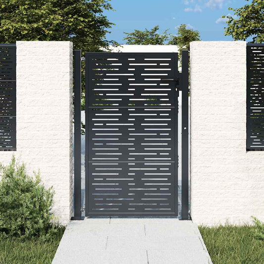 Garden Gate Anthracite 100x125 cm Steel Square Design