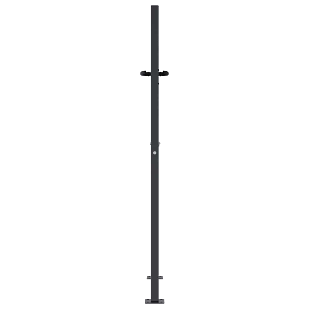 Garden Gate Anthracite 100x150 cm Steel Square Design