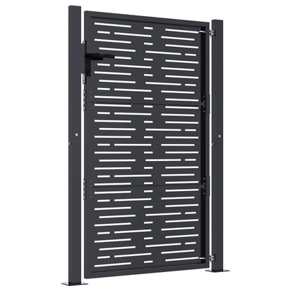 Garden Gate Anthracite 100x150 cm Steel Square Design