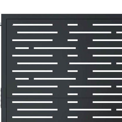 Garden Gate Anthracite 100x150 cm Steel Square Design