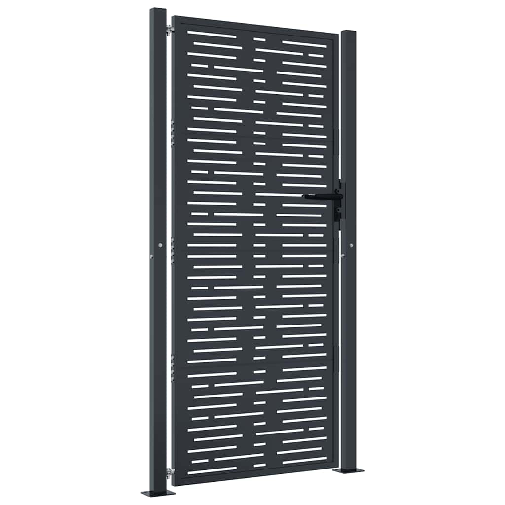 Garden Gate Anthracite 100x175 cm Steel Square Design