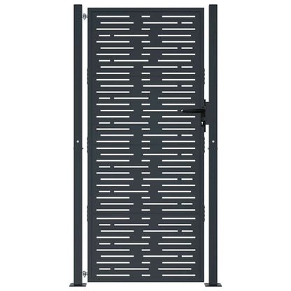 Garden Gate Anthracite 100x175 cm Steel Square Design