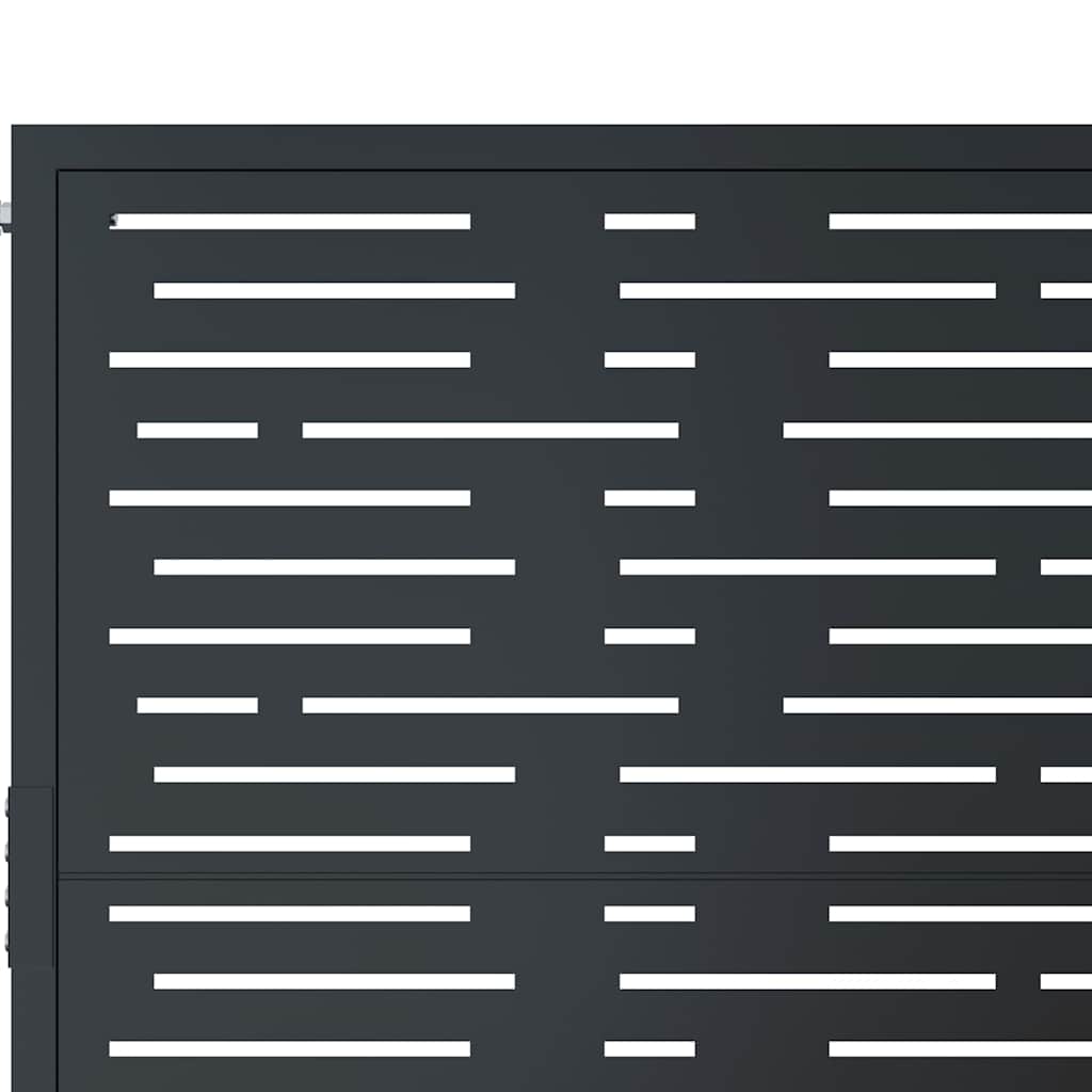 Garden Gate Anthracite 100x175 cm Steel Square Design