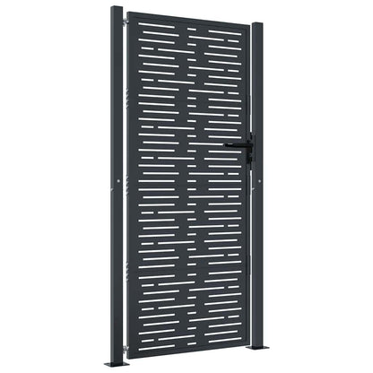 Garden Gate Anthracite 100x200 cm Steel Square Design