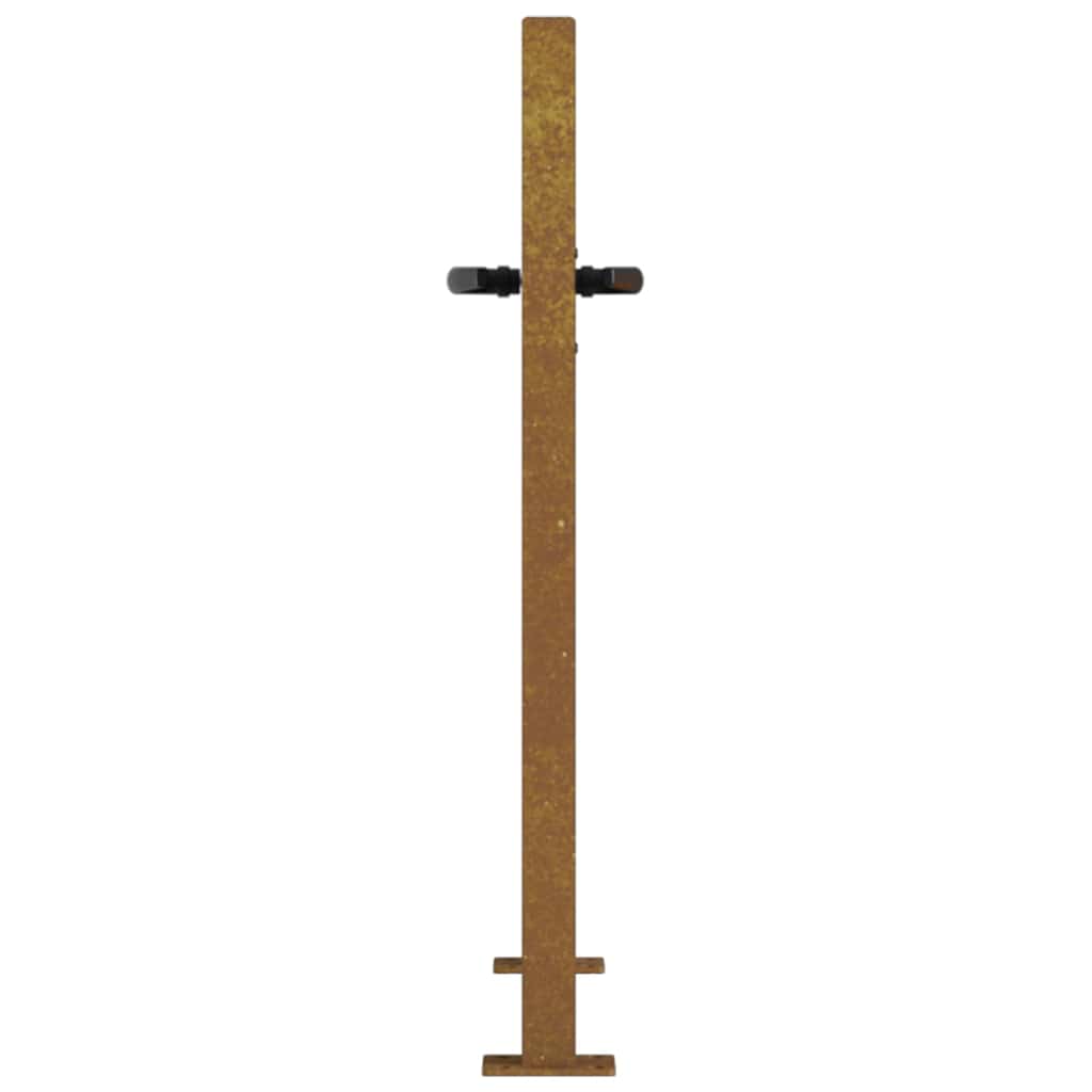 Garden Gate 100x75 cm Corten Steel Square Design