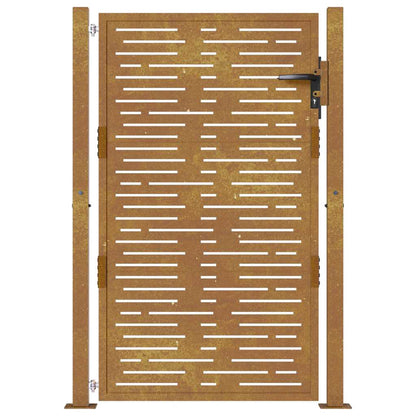 Garden Gate 100x125 cm Corten Steel Square Design
