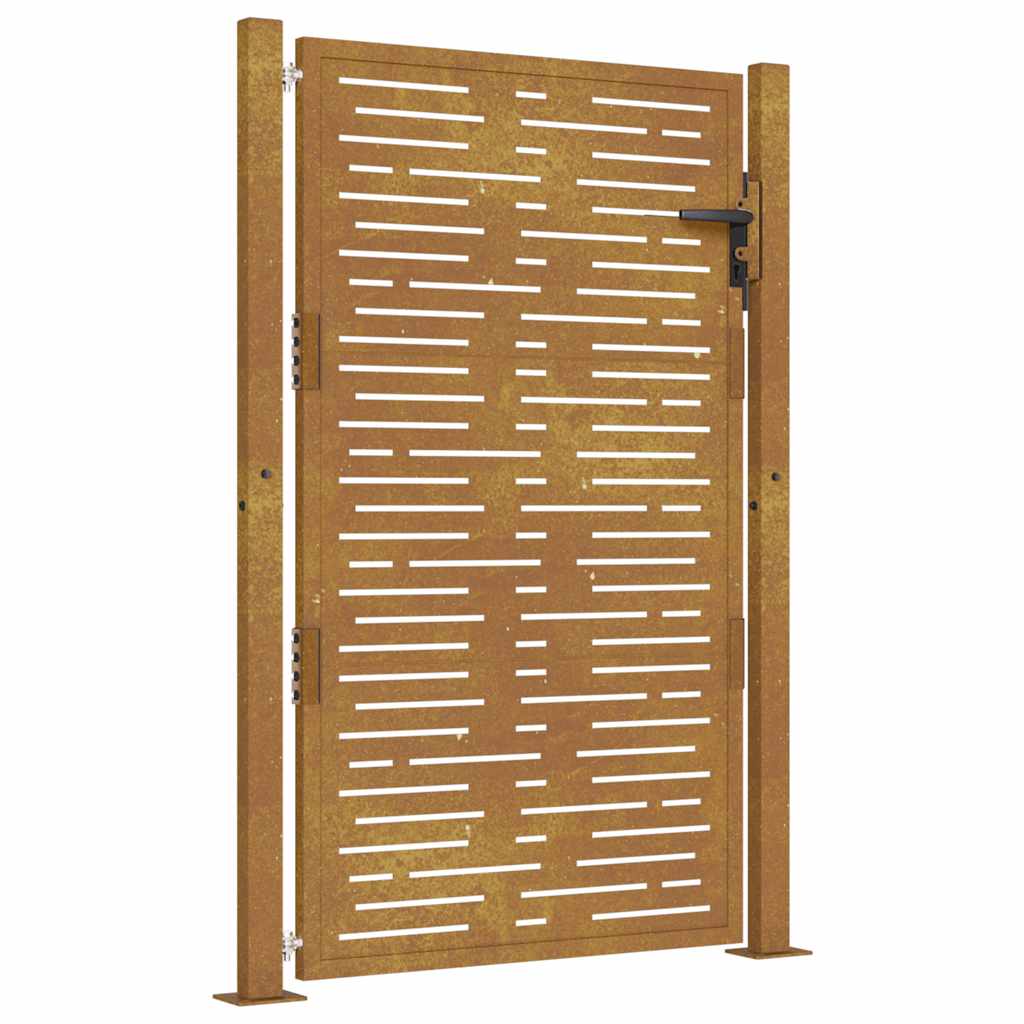 Garden Gate 100x150 cm Corten Steel Square Design