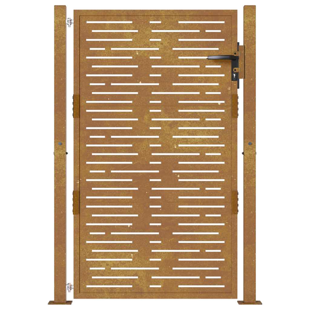 Garden Gate 100x150 cm Corten Steel Square Design