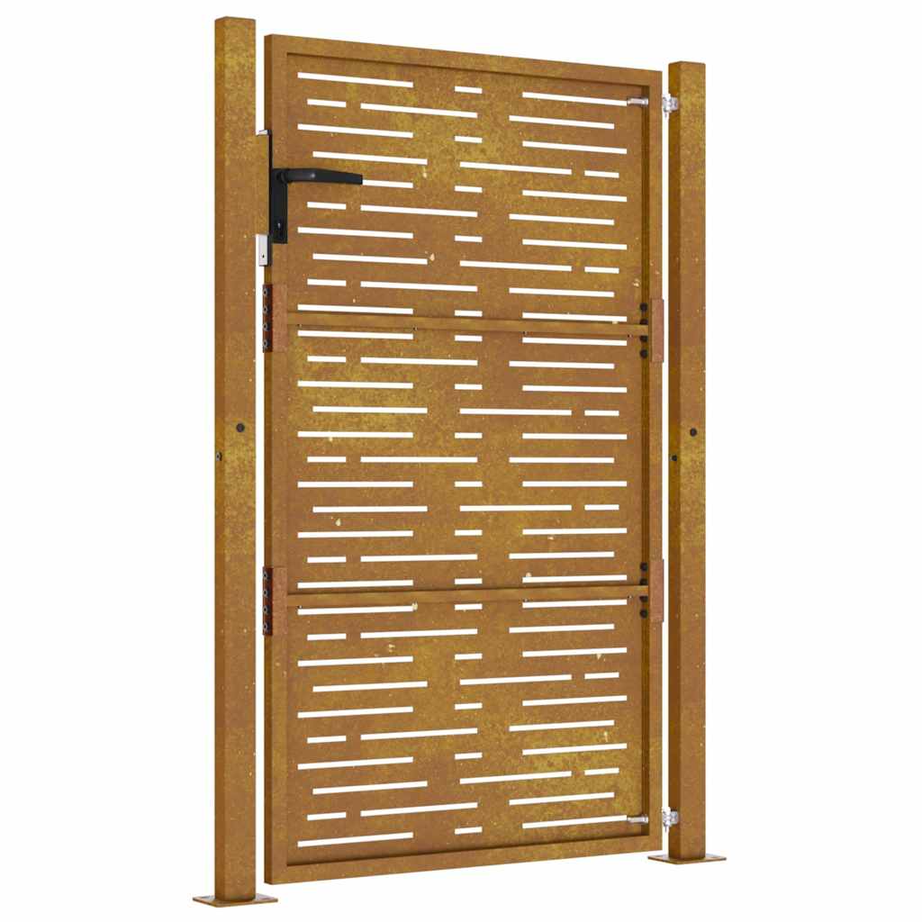 Garden Gate 100x150 cm Corten Steel Square Design