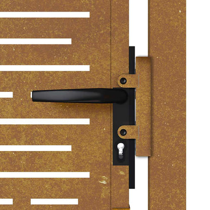 Garden Gate 100x150 cm Corten Steel Square Design