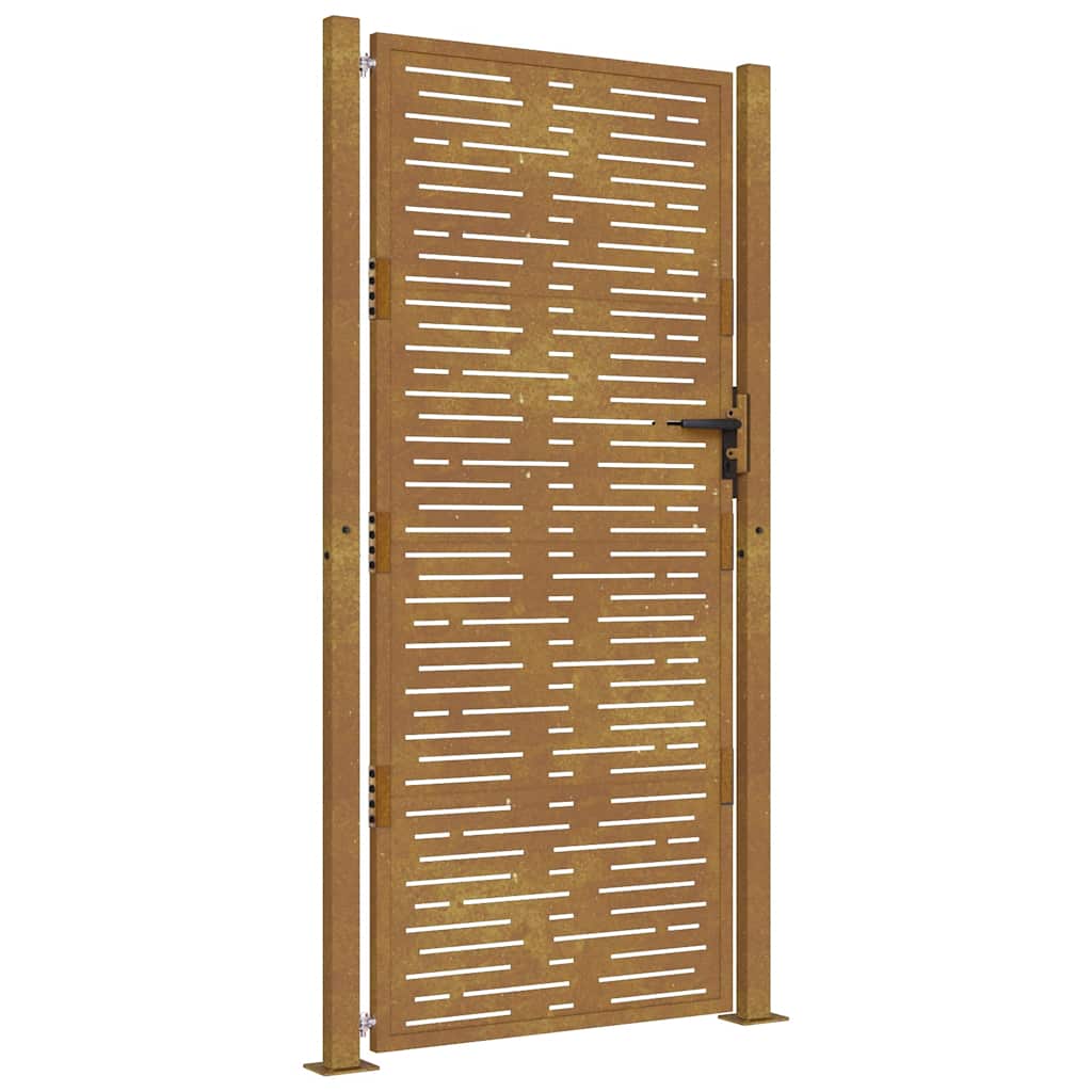 Garden Gate 100x175 cm Corten Steel Square Design