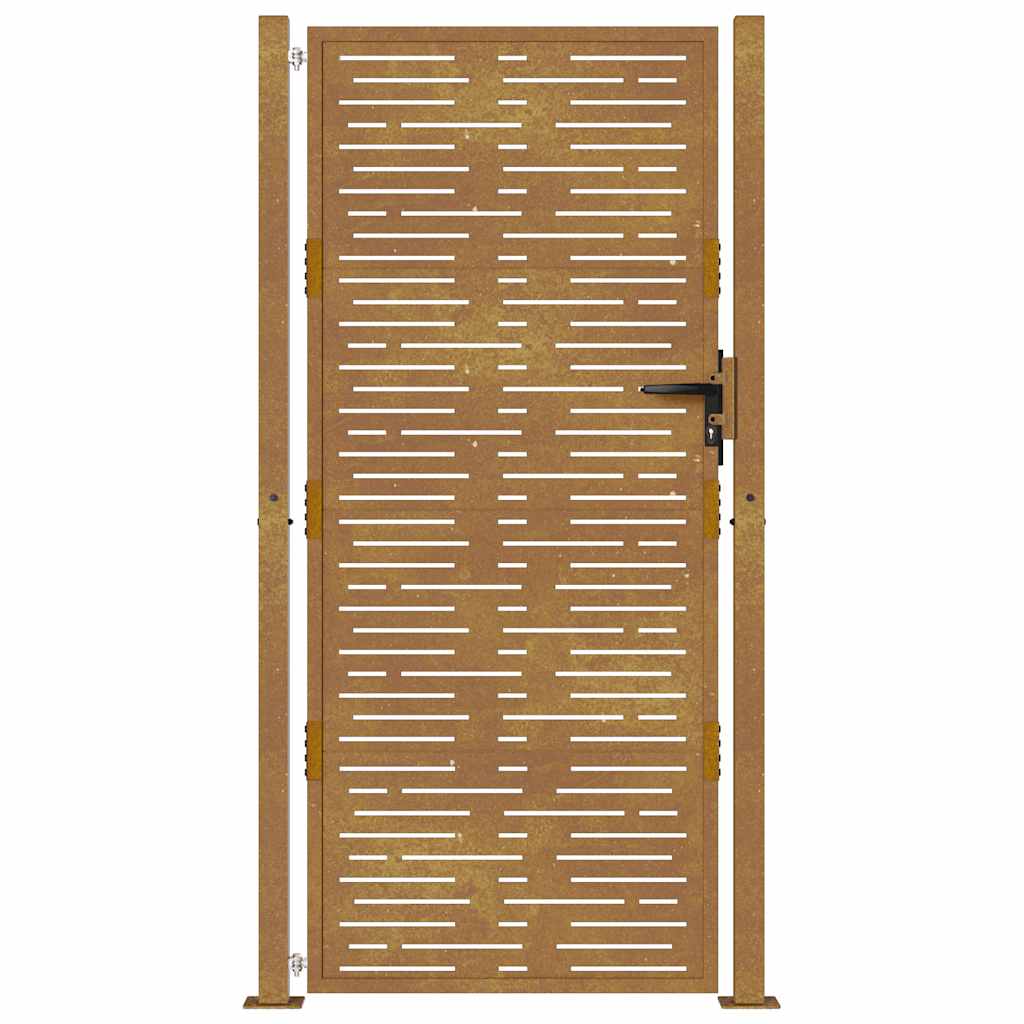 Garden Gate 100x175 cm Corten Steel Square Design