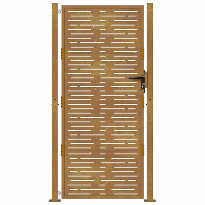 Garden Gate 100x175 cm Corten Steel Square Design