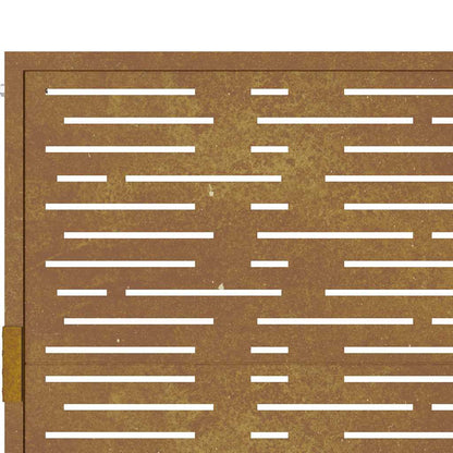 Garden Gate 100x175 cm Corten Steel Square Design