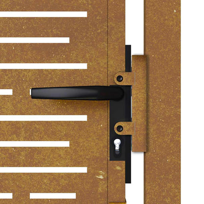 Garden Gate 100x175 cm Corten Steel Square Design