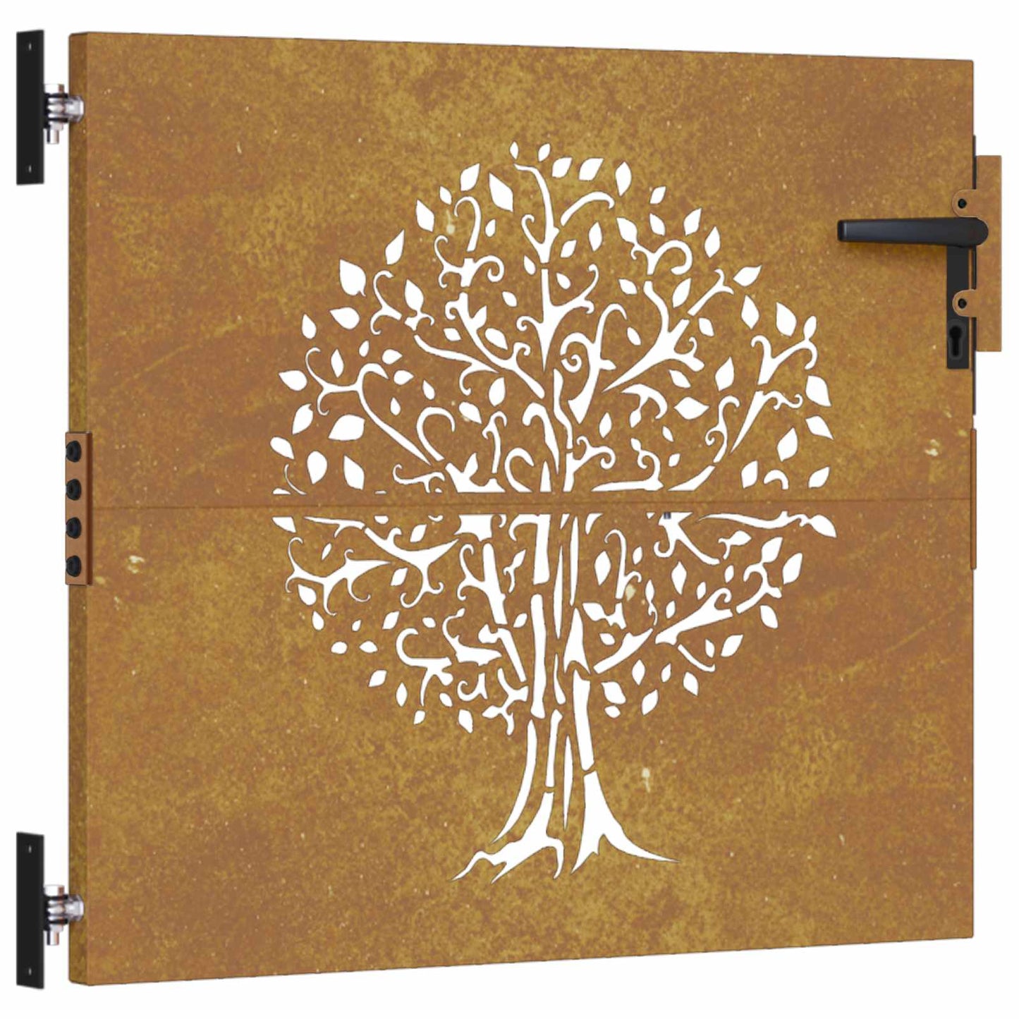 Garden Gate 85x100 cm Corten Steel Tree Design