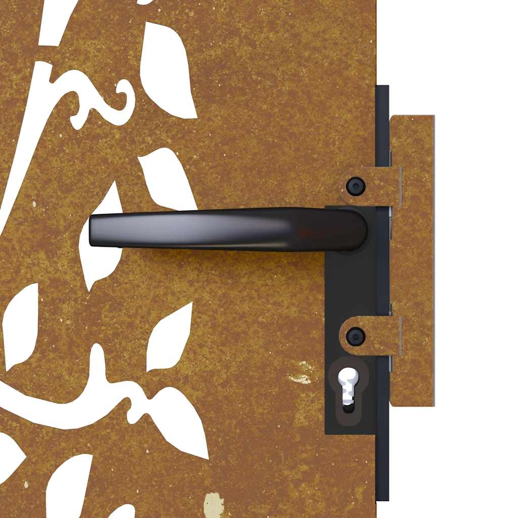 Garden Gate 85x175 cm Corten Steel Tree Design