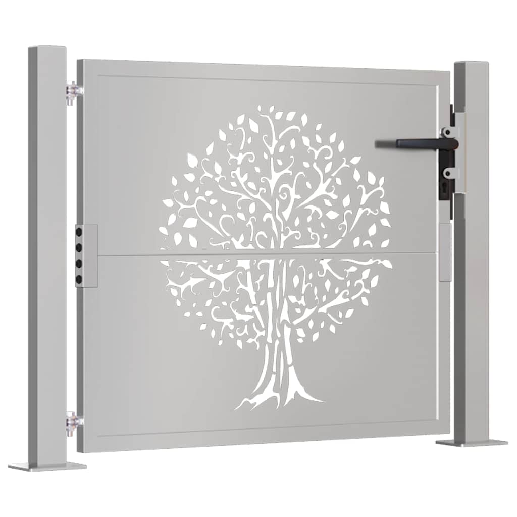 Garden Gate 100x100 cm Corten Steel Tree Design