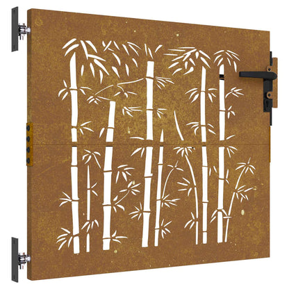 Garden Gate 85 x 100 cm Powder-coated steel Black Lockable