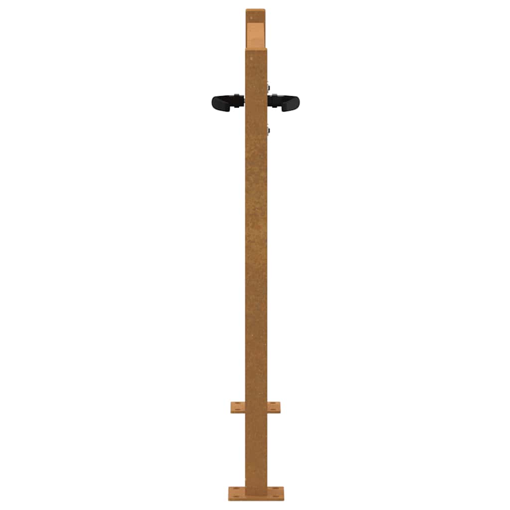 Garden Gate 100x100 cm Corten Steel Bamboo Design