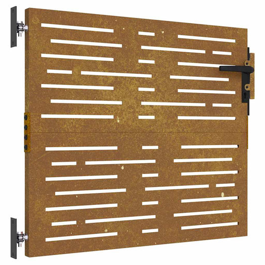 Garden Gate 85 x 75 cm Powder-coated steel Black Lockable