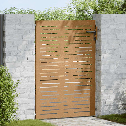 Garden Gate 85x125 cm Corten Steel Square Design
