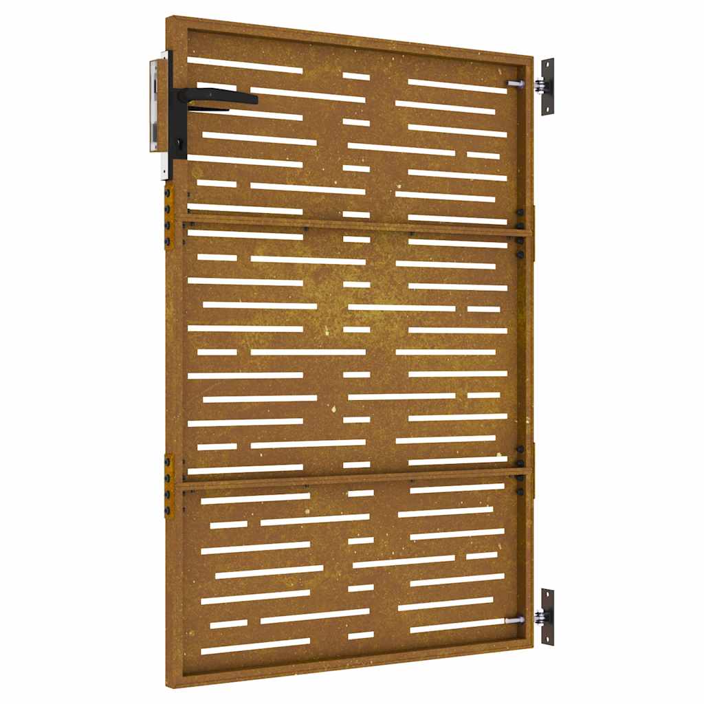 Garden Gate 85x125 cm Corten Steel Square Design