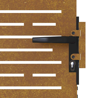 Garden Gate 85x150 cm Corten Steel Square Design