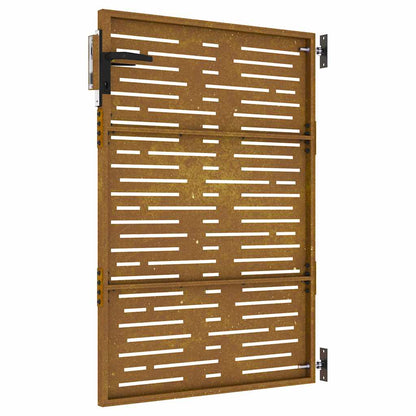 Garden Gate 85x150 cm Corten Steel Square Design