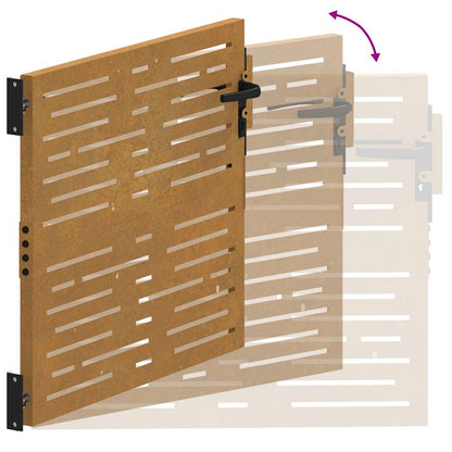 Garden Gate 100x100 cm Corten Steel Square Design
