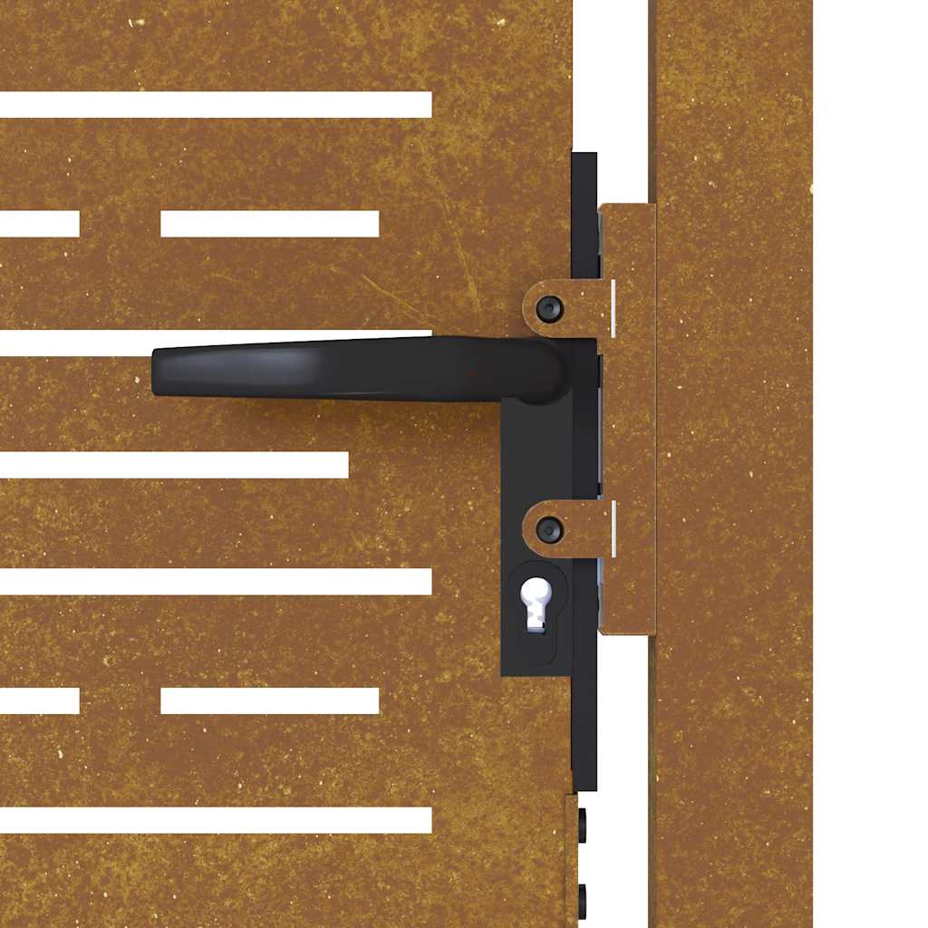 Garden Gate 100x125 cm Corten Steel Square Design