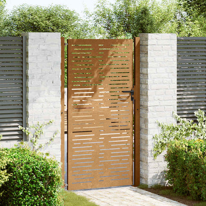 Garden Gate 100x175 cm Corten Steel Square Design