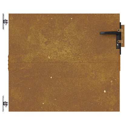 Garden Gate 85x125 cm Corten Steel Square Design