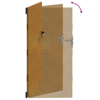 Garden Gate 85x175 cm Corten Steel