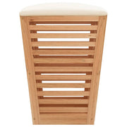 Bathroom Stool 40.5x40.5x56 cm Solid Wood Walnut