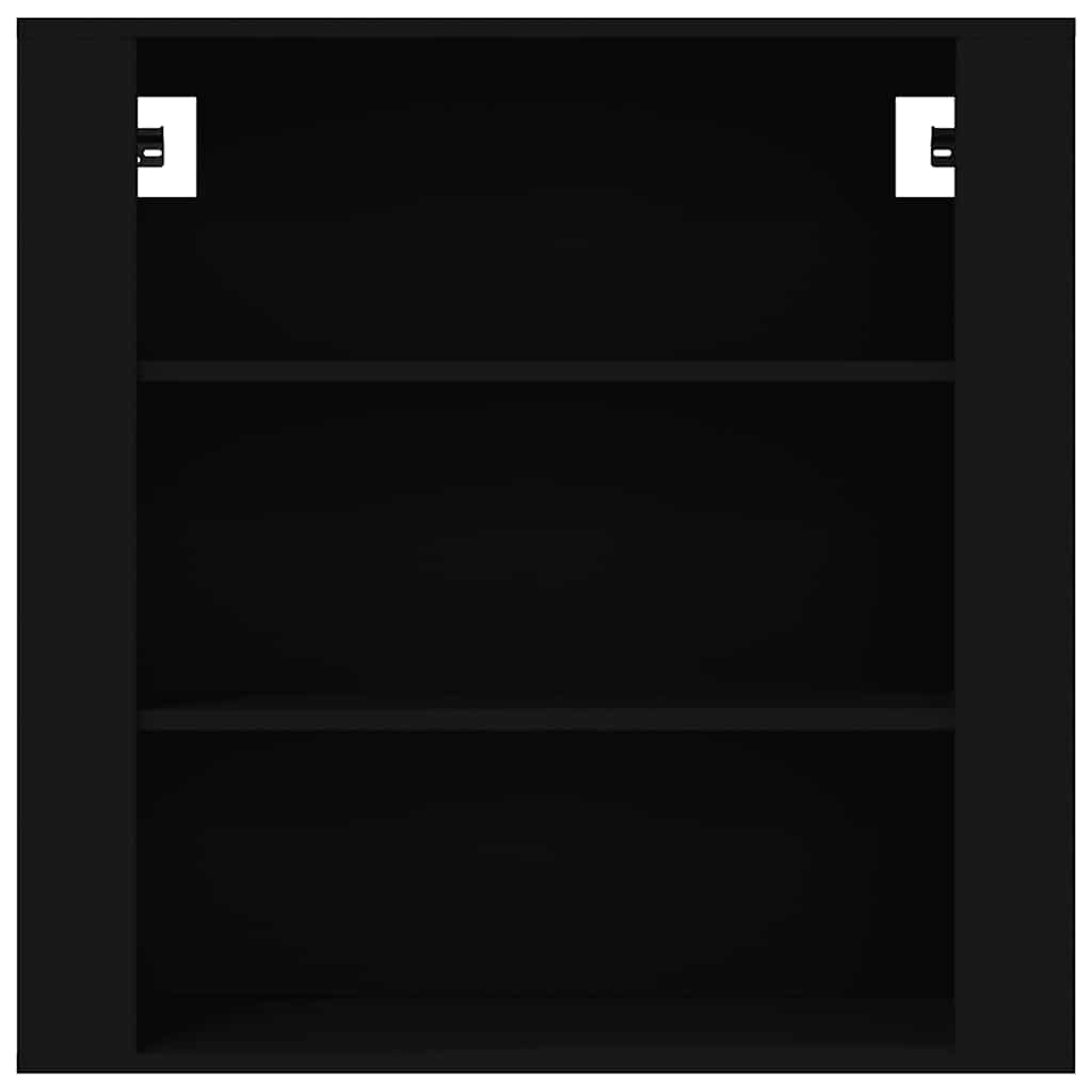 Wall Cabinet Black 80x33x80 cm Engineered Wood