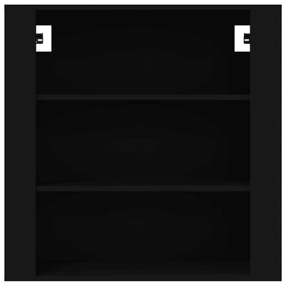 Wall Cabinet Black 80x33x80 cm Engineered Wood