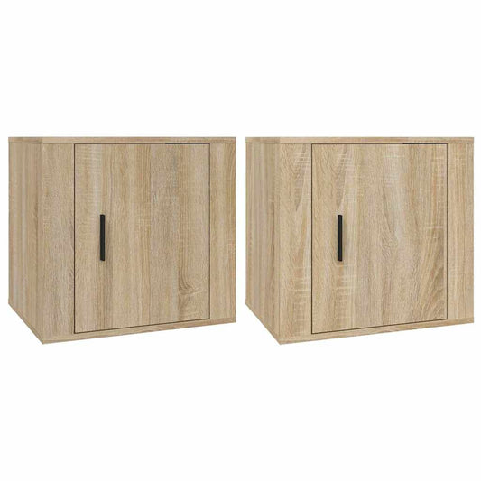 Bedside Cabinet | Set of 2 | Sonoma oak | Engineered wood