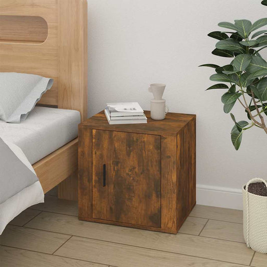 Bedside Cabinet | Smoked oak | Engineered wood | Medium | Bedside Cabinet