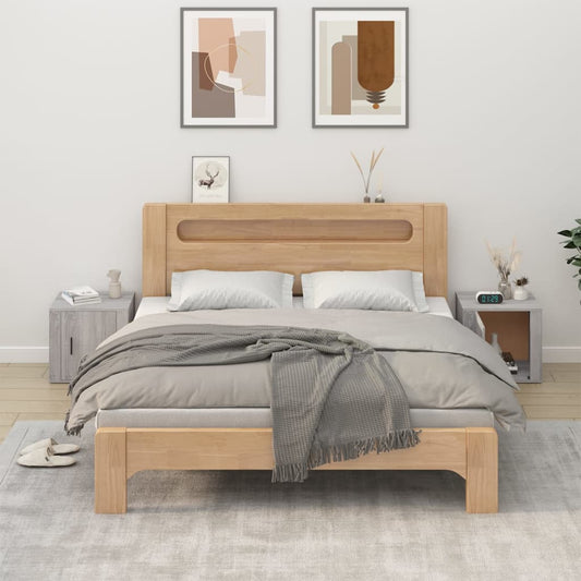 Bedside Cabinet | Set of 2 | Grey Sonoma | Engineered wood | Standard