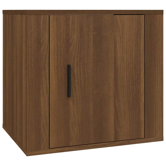 Bedside Cabinet | Brown oak | Engineered wood | Bedside Cabinet